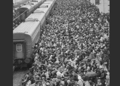 Це не 1941, це березень 2022: У такому поїзді після кількох діб, проведених на Київському вокзалі, поїхала моя колега з дочкою та маленькою онукою